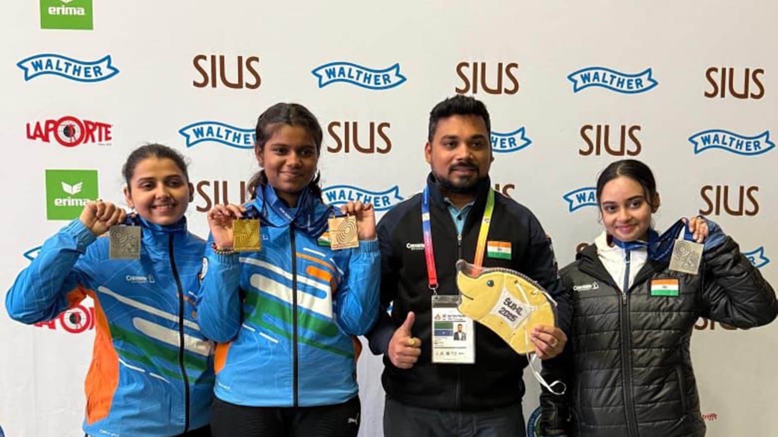 Khyaty Chaudhary, Shambhavi Kshirsagar, Ojasvi Thakur form Indian air rifle shooting's terrific trio for the future