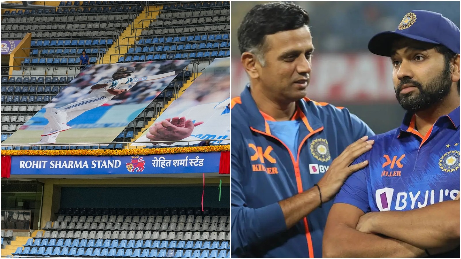 Rahul Dravid hails Rohit Sharma with hilarious quip after Wankhede stand honour: ‘Now I know who to contact'