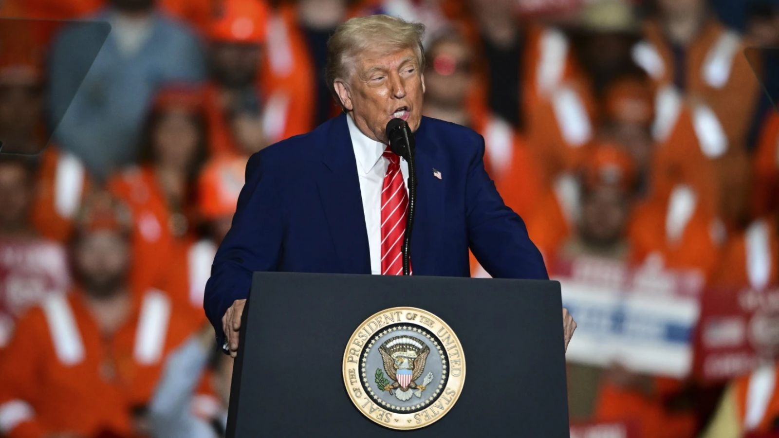 Trump tells US steelworkers he will double tariffs on foreign steel to 50 per cent