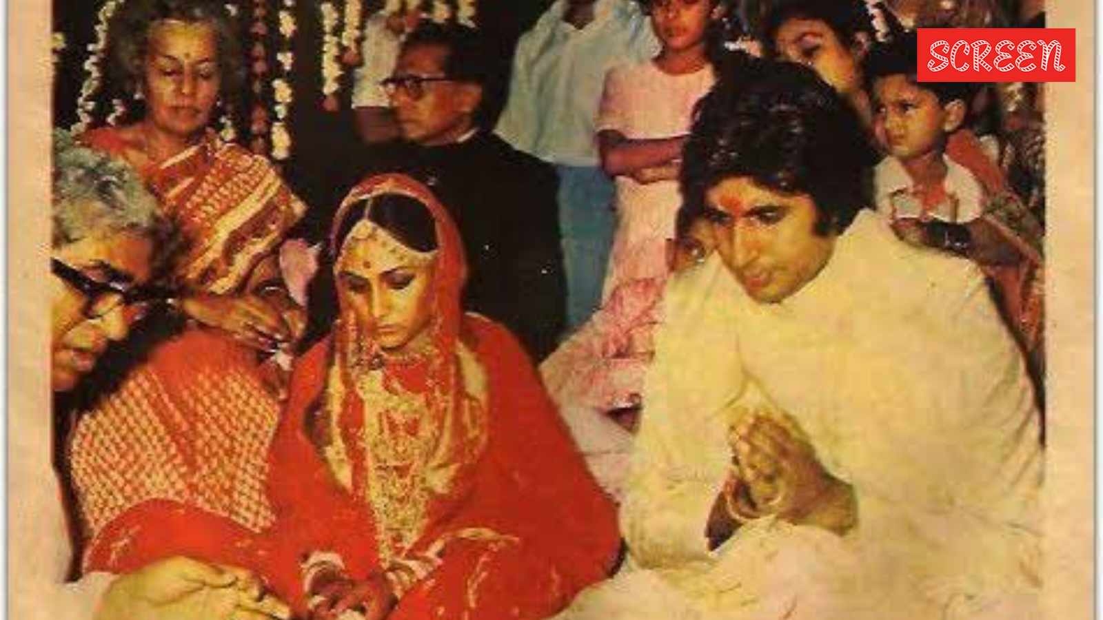 Amitabh Bachchan shares unseen wedding photos with Jaya Bachchan to mark their 52nd anniversary. See here