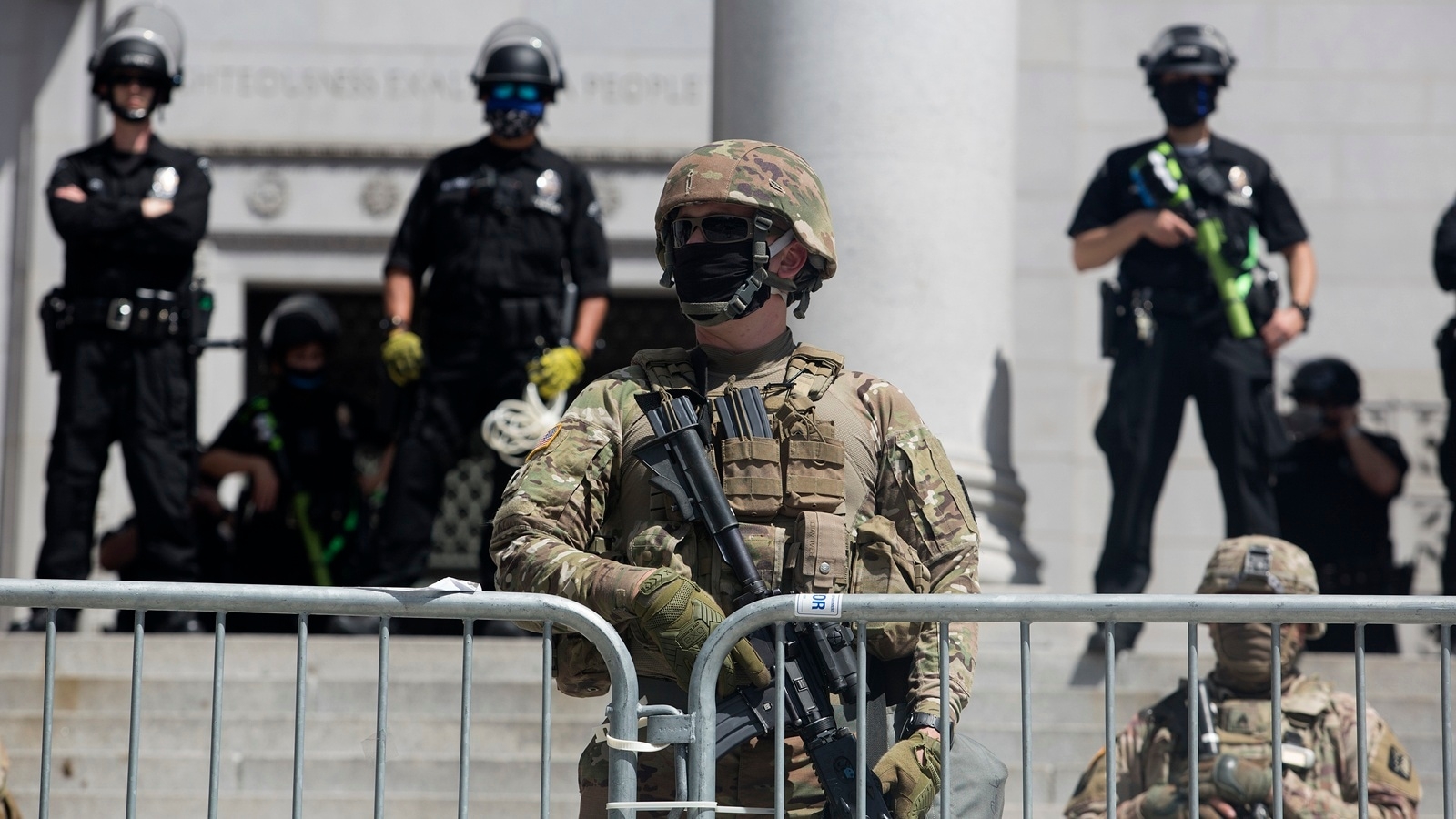 ‘Great job': Trump hails National Guard troops in LA, bans masks amid protests over federal immigration raids