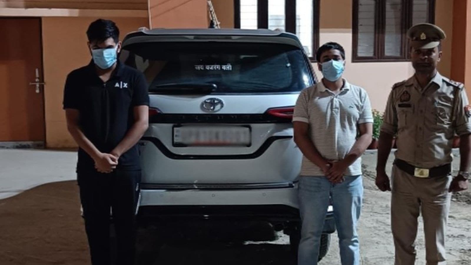 Two men arrested after video of stunts with Fortuner near Amity University goes viral