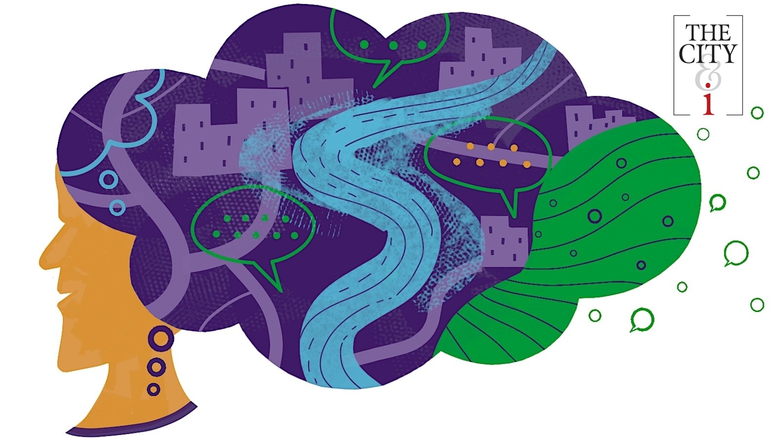 You can draw cities on maps, but they truly exist in memory