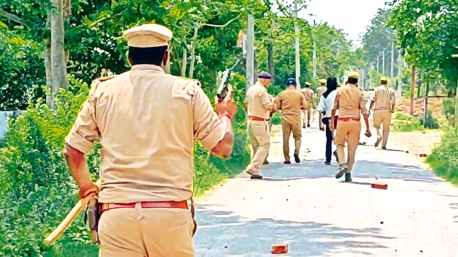 Etawah tonsuring incident: FIR filed against 2 kathavachaks, protesters clash with police, attack vehicles