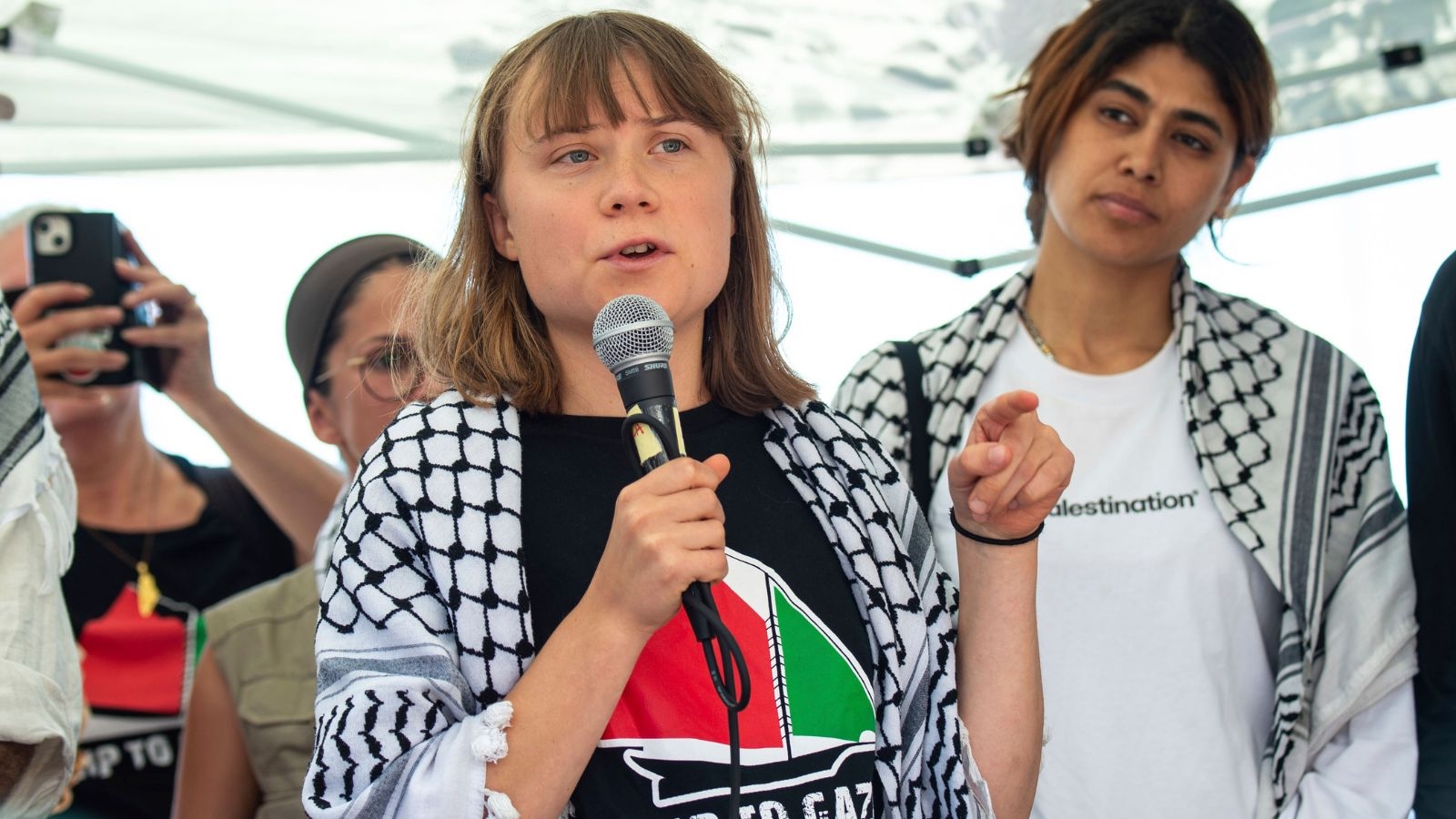 Greta Thunberg to sail to Gaza on aid ship as 75% population faces food shortage