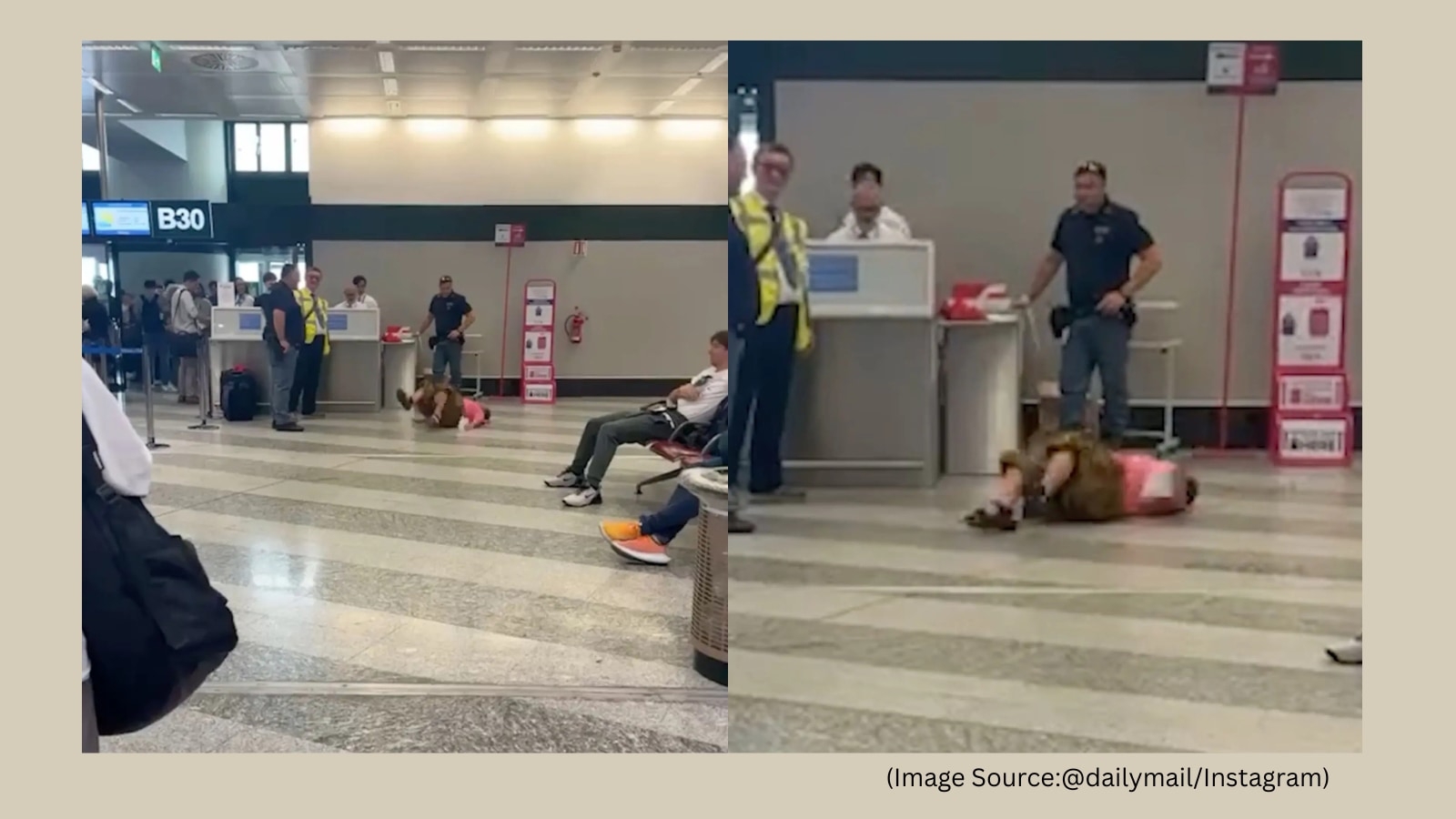 Chinese passenger has meltdown over overweight luggage at Italy airport, video goes viral