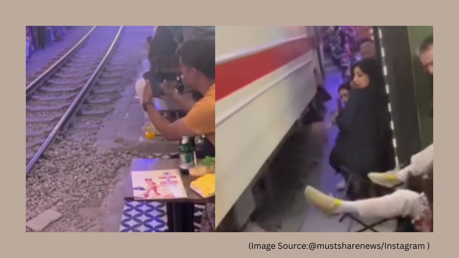 Foreign tourist nearly crushed by train on Hanoi's cafe street, viral video sparks outrage
