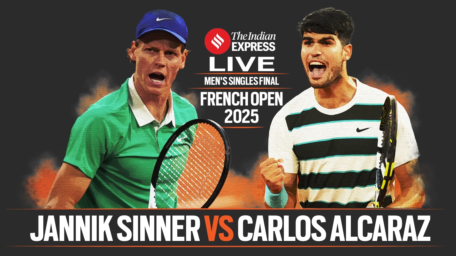 Jannik Sinner vs Carlos Alcaraz, French Open 2025 Men's Final Live Updates: Defending champ against World No.1 in potential blockbuster