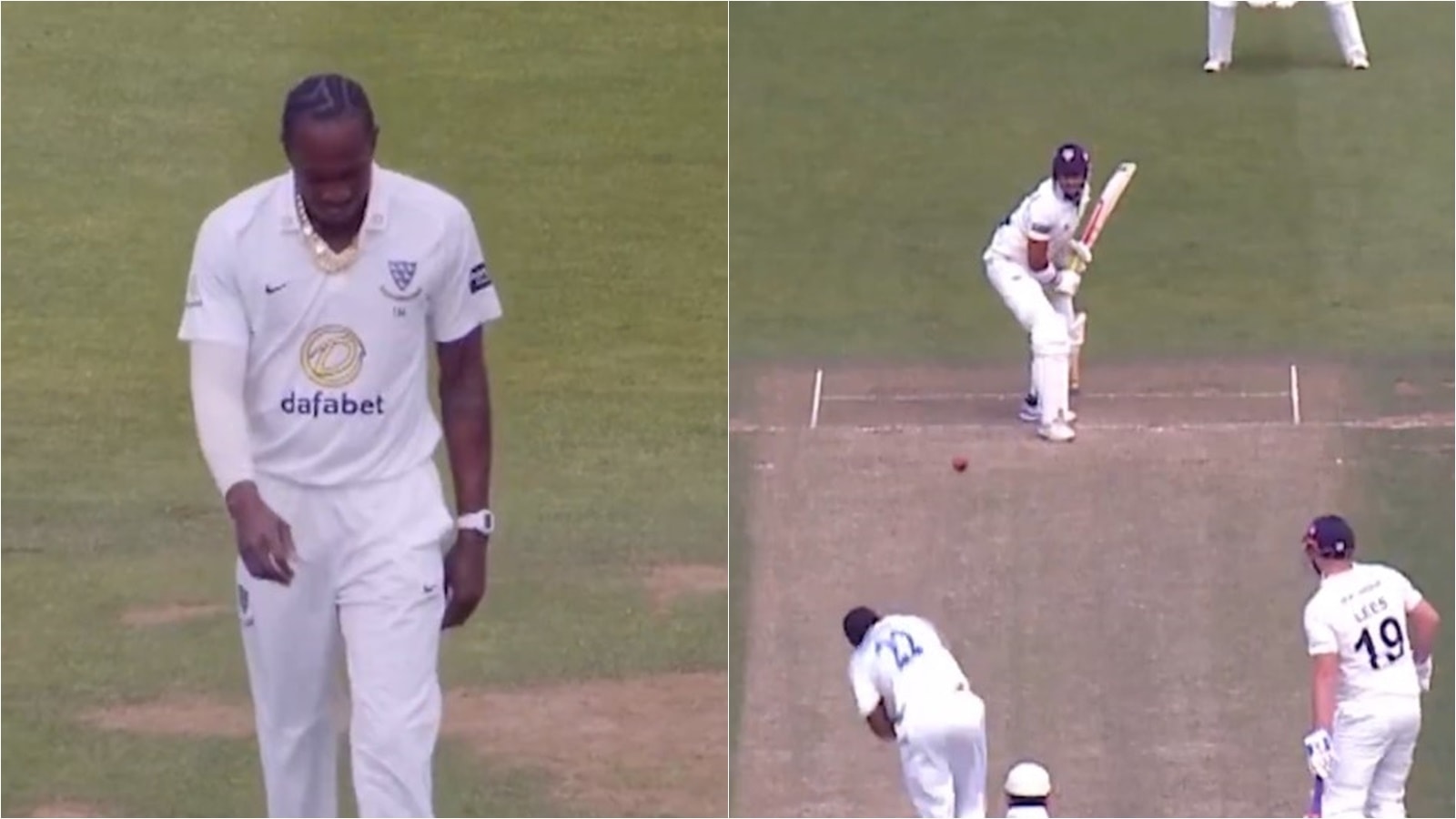 WATCH: Jofra Archer makes first-class cricket return after 1501 days