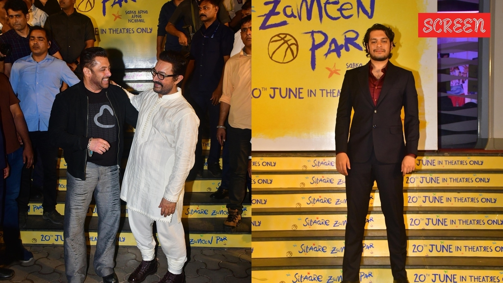Salman Khan's bodyguard pushes Aamir Khan's son Junaid Khan aside during Sitaare Zameen Par screening, actor tells security to…