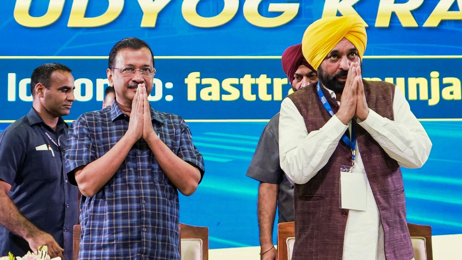 Mann, Kejriwal launch Punjab portal for 45-day approval to industry