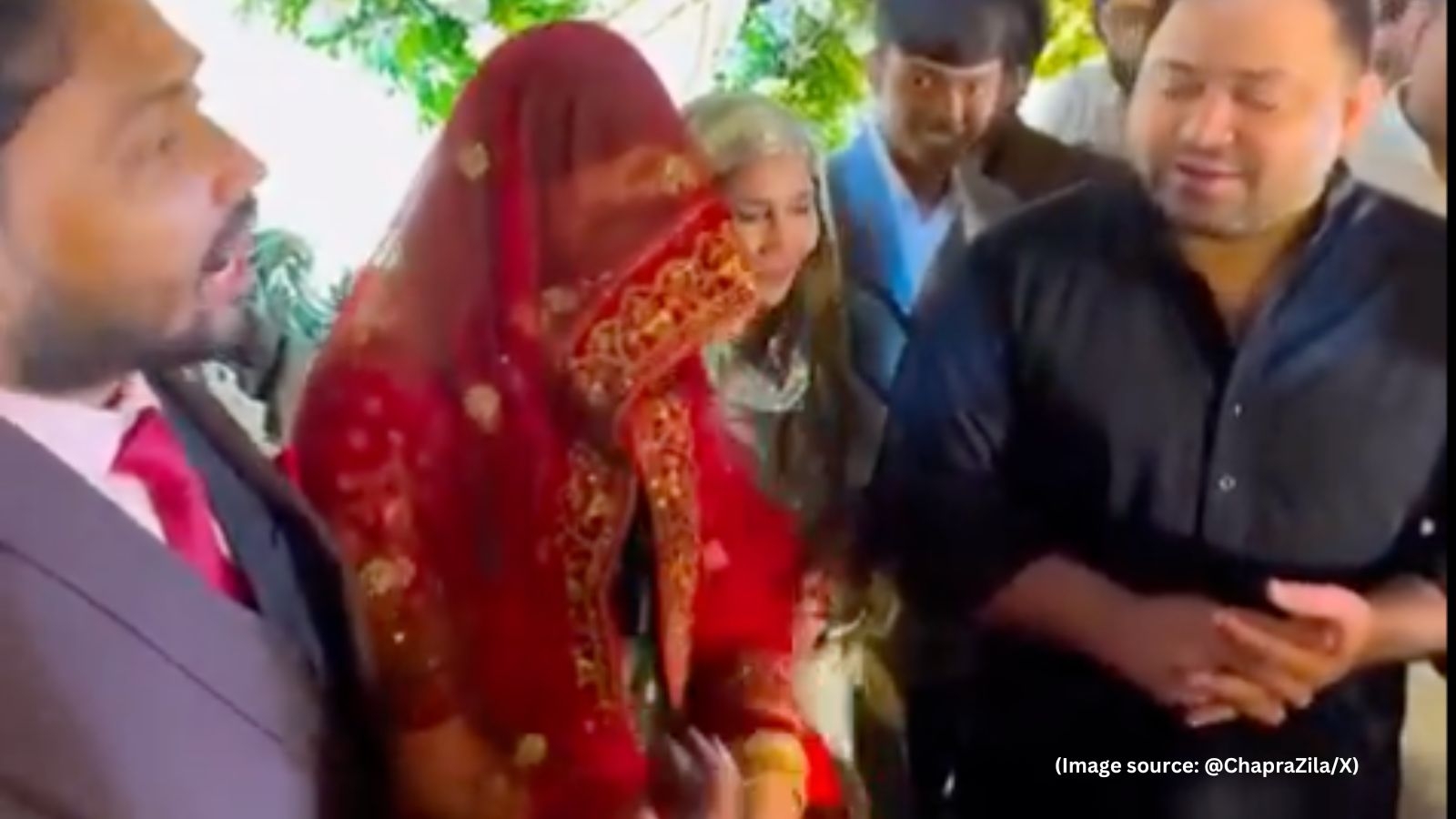 Watch: educator Khan Sir breaks silence on his wife's ‘ghoonghat' at wedding reception