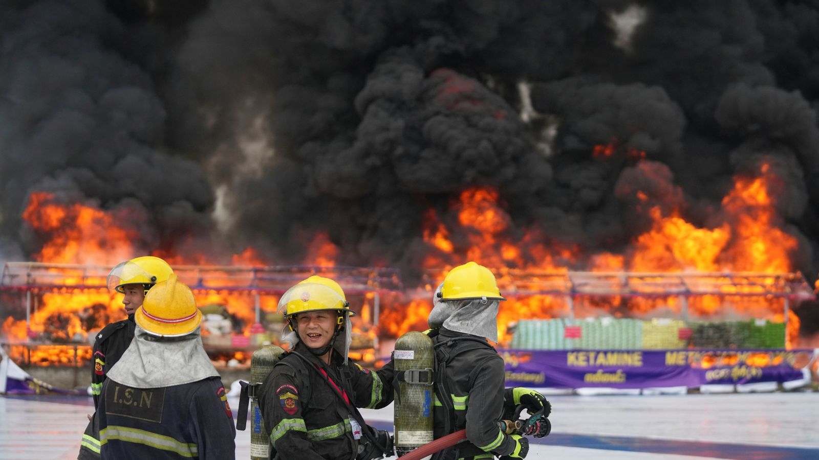 Myanmar burns confiscated drugs worth around $300 million