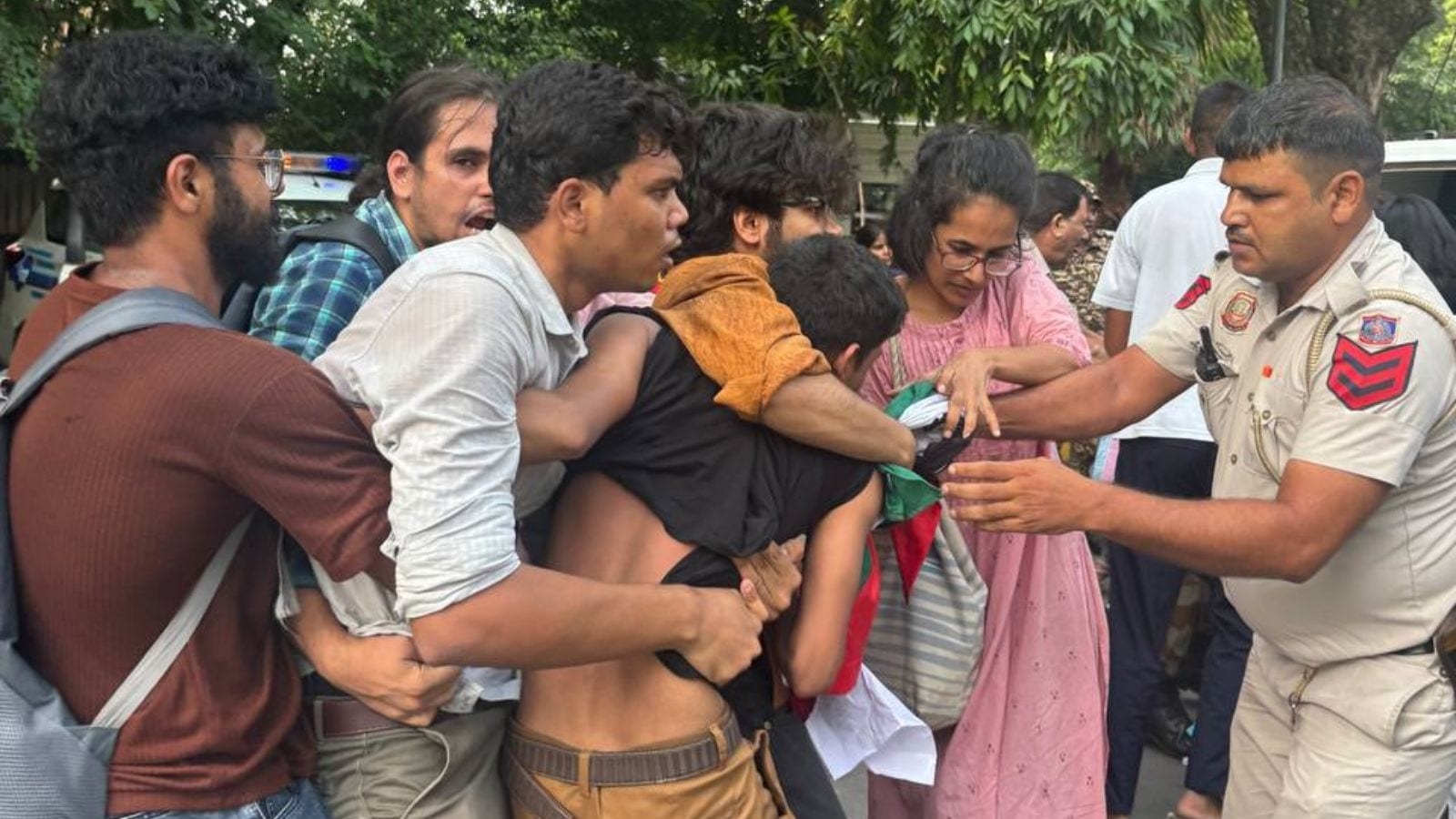 Protesters outside Israel embassy detained for several hours, FIR registered
