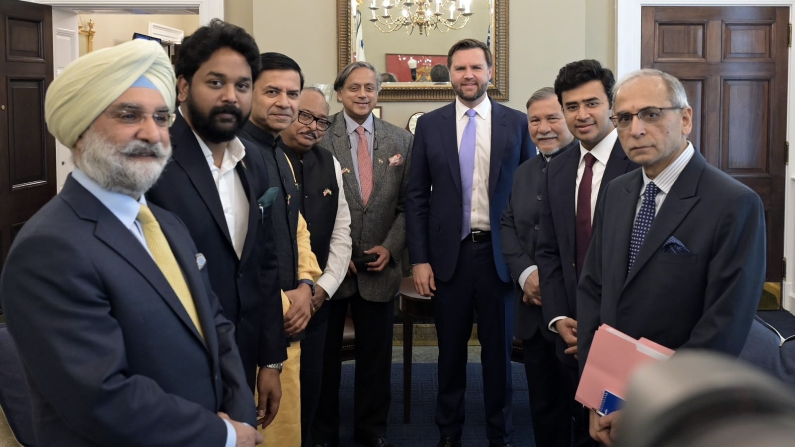 Shashi Tharoor-led group meets US V-P Vance, focus on cooperation in counter-terror