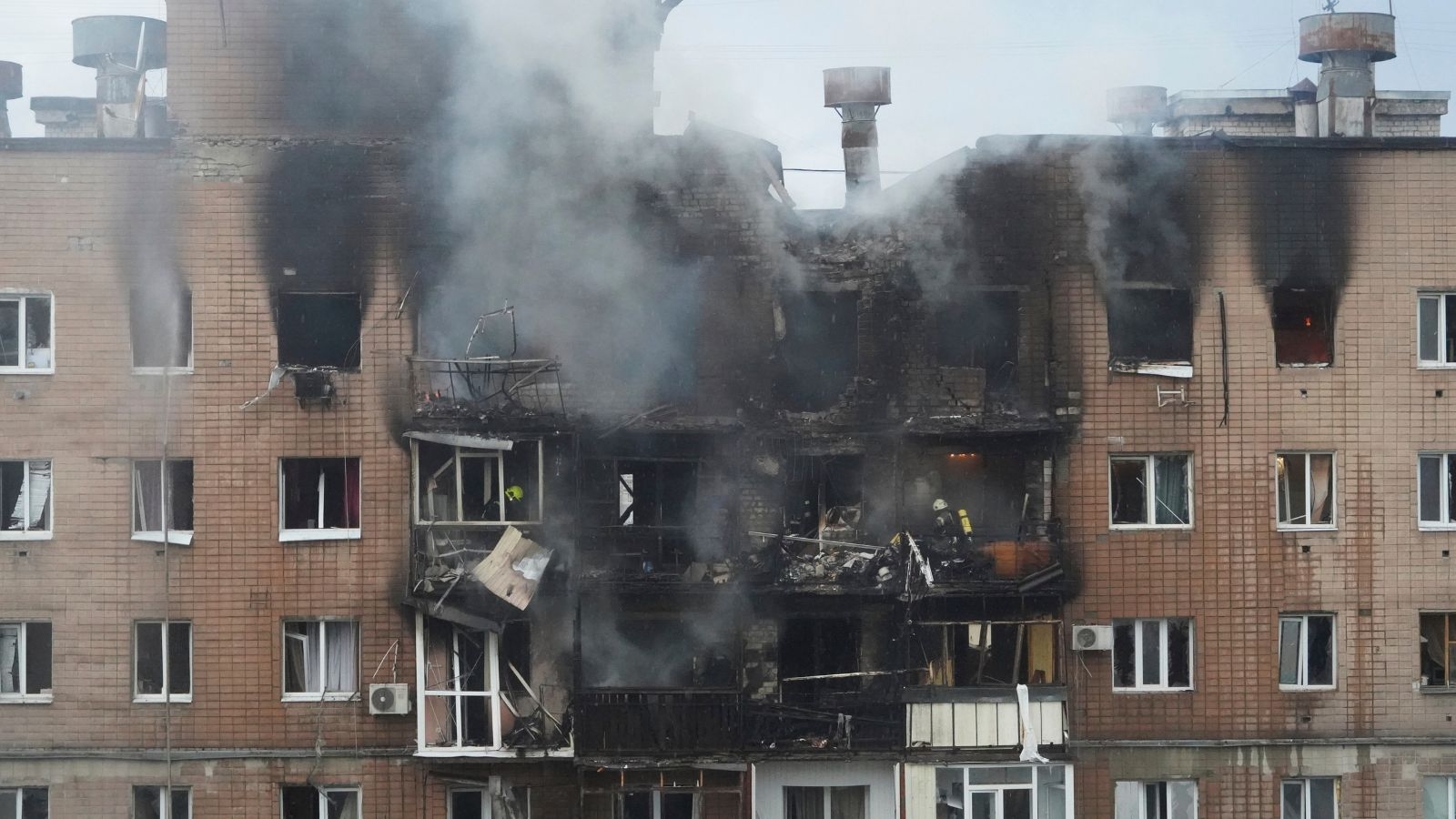 Russian drones, missiles target Ukraine's eastern city of Kharkiv, killing 3, officials say