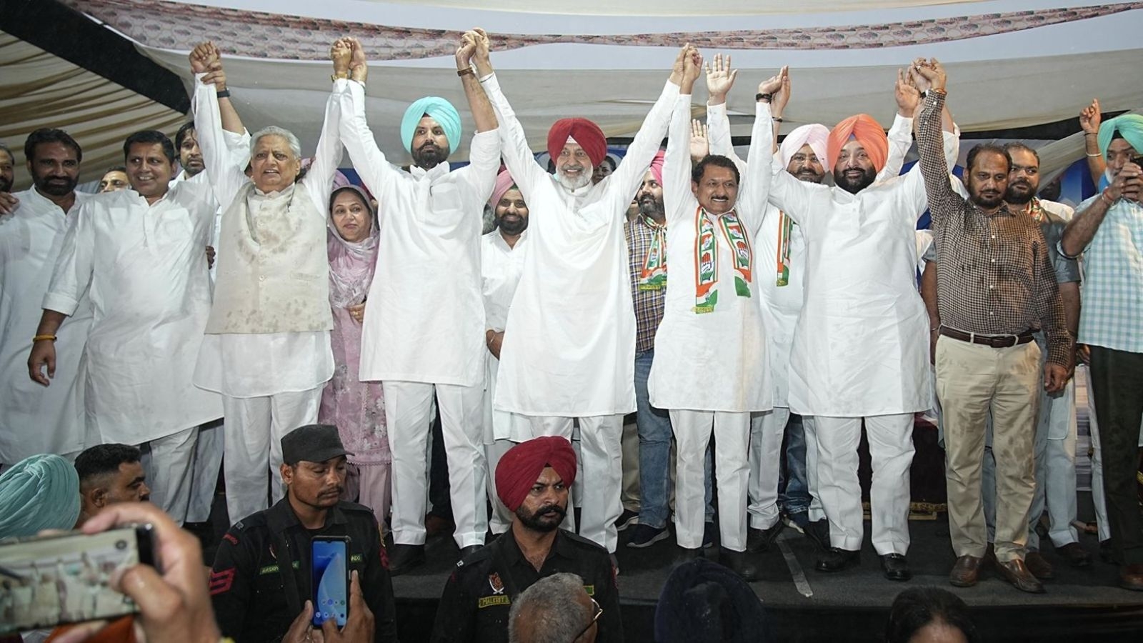 Massive crowd gathers for Congress's ‘Save the Constitution' rally near AAP MLA's office in Mohali