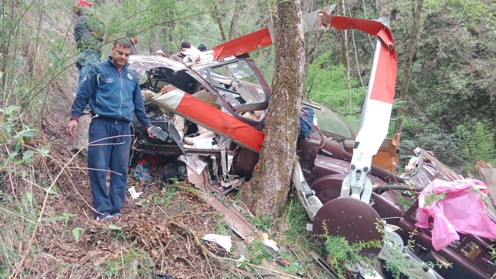 Helicopter with six on board crashes near Kedarnath