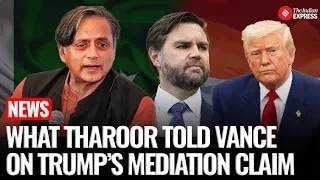 Shashi Tharoor Meets US VP JD Vance; Says Got Strong Support For India's Op Sindoor