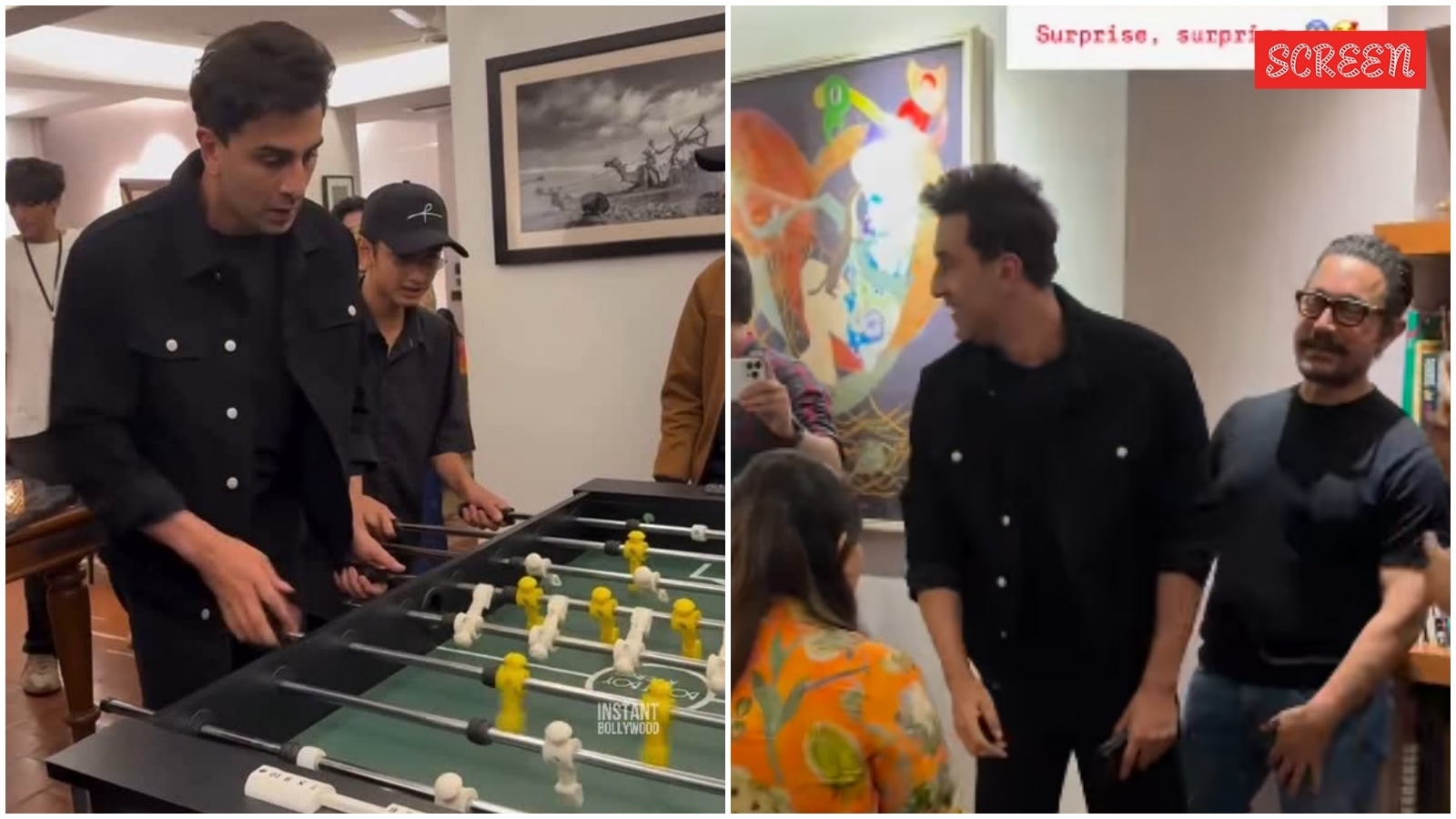 Ranbir Kapoor plays foosball with Aamir Khan's son Azad, guess who won? Watch