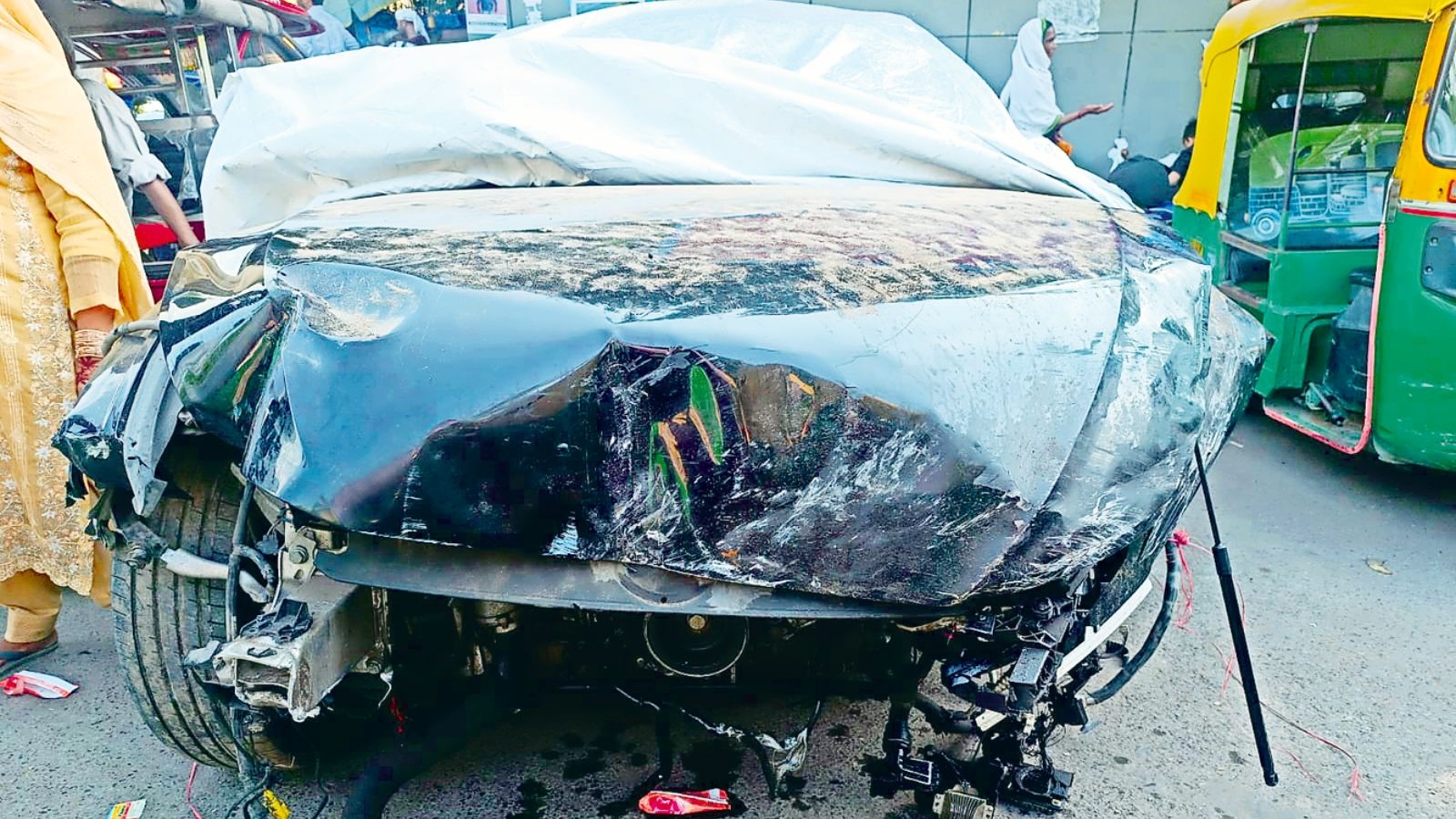 Delhi: Toddler among three injured after Audi rams into motorcycle