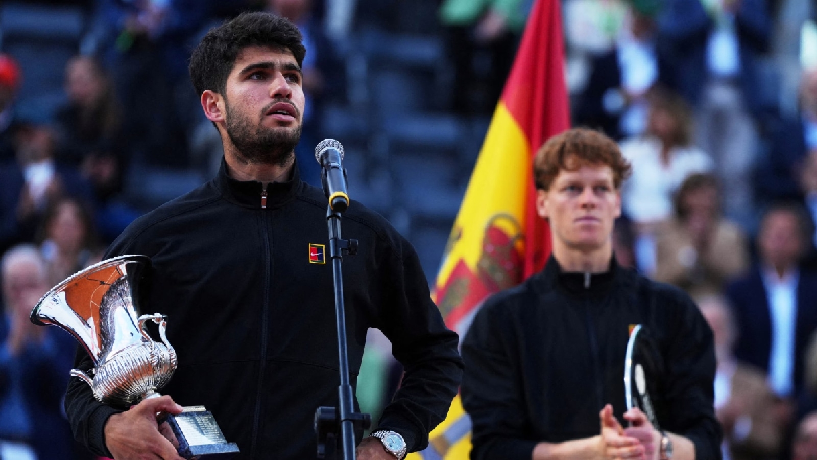 What did Alcaraz, Sinner (and a chuckling Djokovic) say ahead of the French Open final?