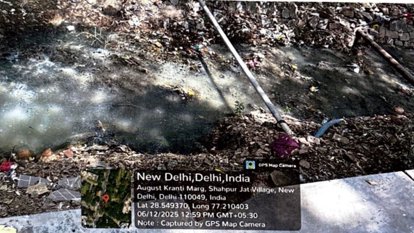 Sewage flowing through ancient Siri Fort storm water drain concerning: Report