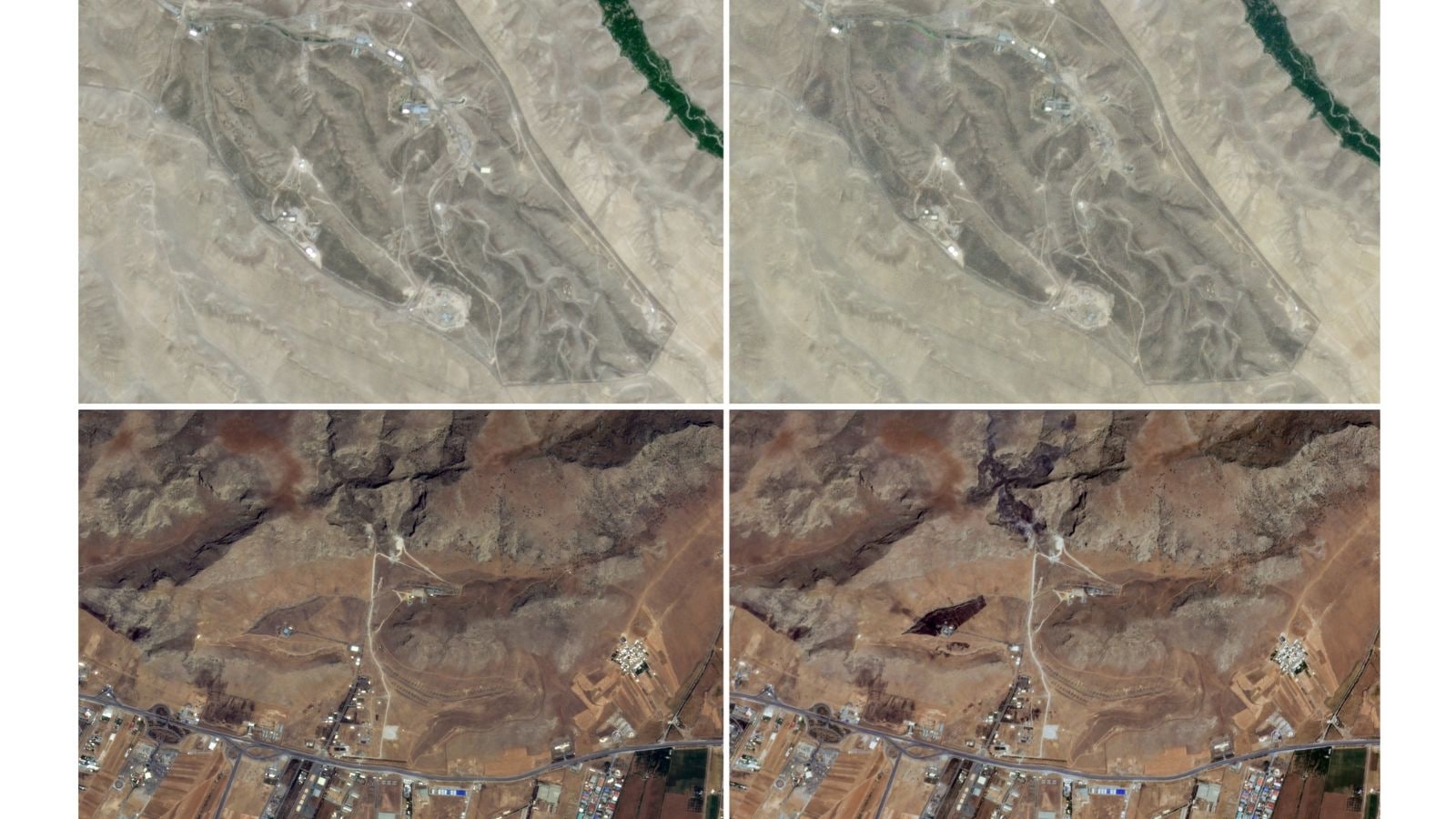 Satellite images show how Israeli strikes wreaked havoc on Iran bases
