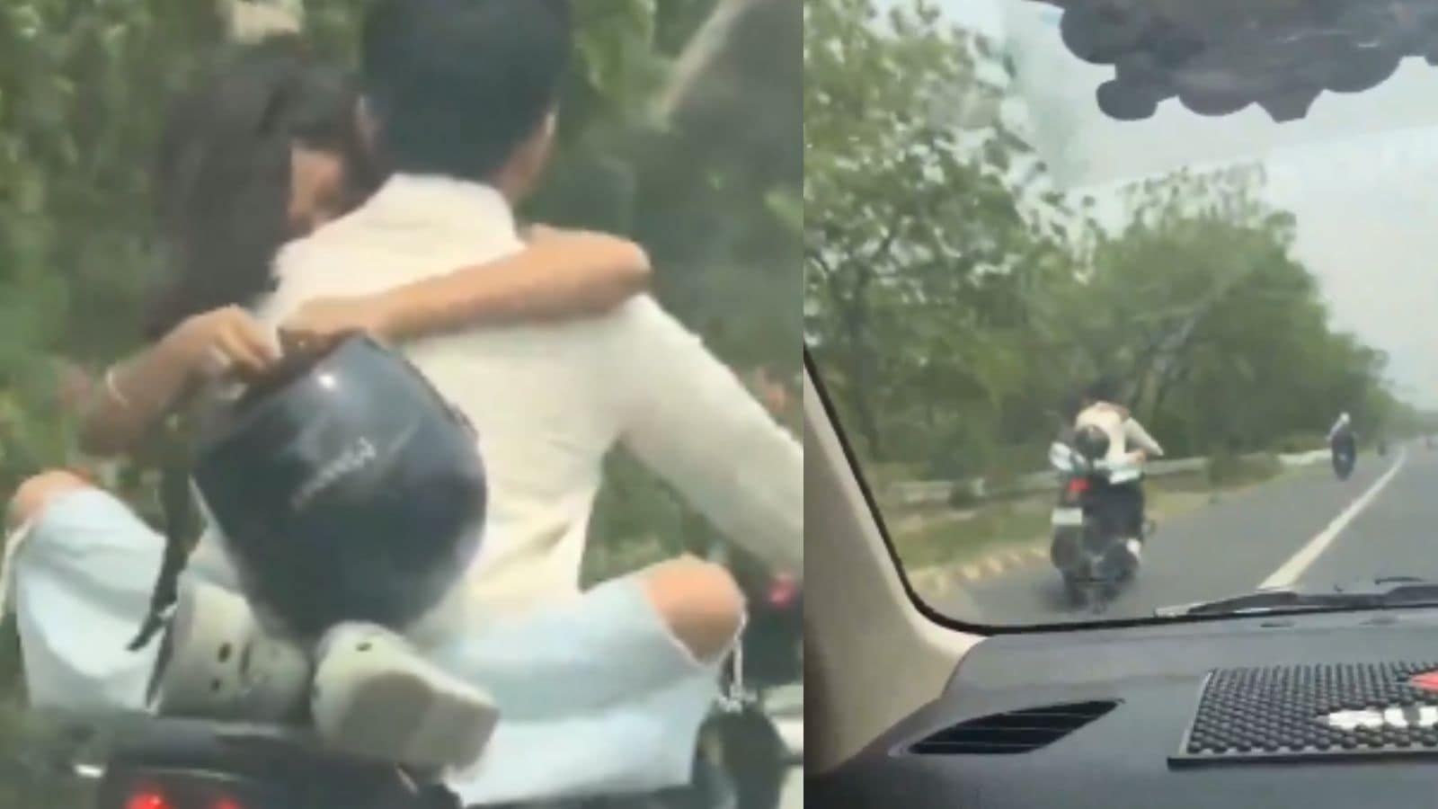 Noida Expressway stunt goes viral, couple slapped with Rs 53,500 fine