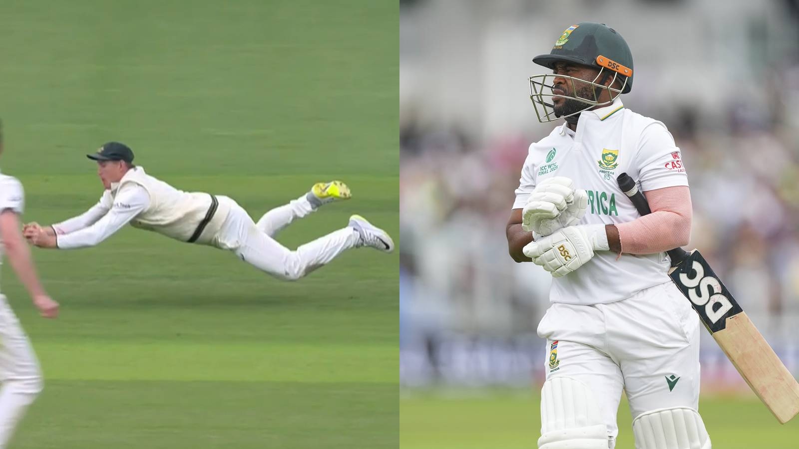 Watch: Marnus Labuschagne takes stunning catch to dismiss Temba Bavuma on Day 2 of WTC Final