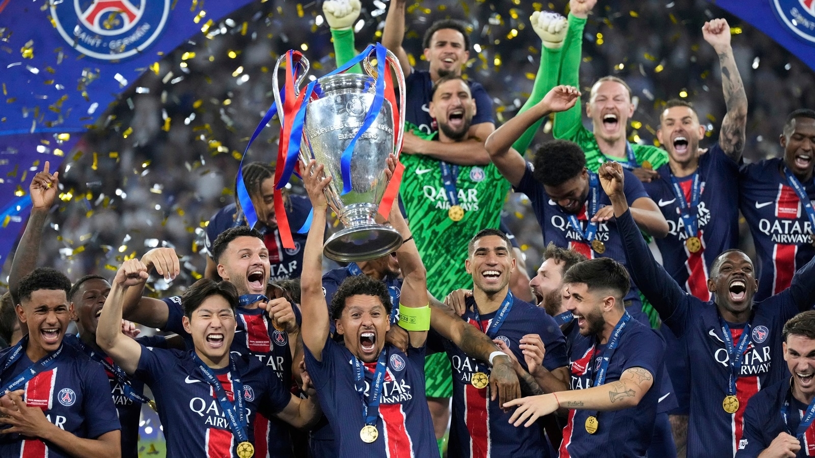 Paris Saint-Germain routs Inter Milan 5-0 to win Champions League for first time