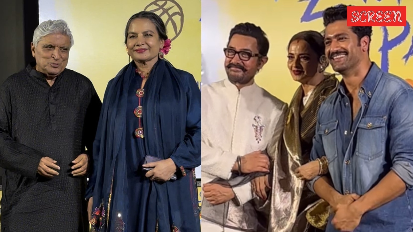 Sitaare Zameen Par screening: Rekha, Javed Akhtar, Vicky Kaushal and others rally behind Aamir Khan, watch video