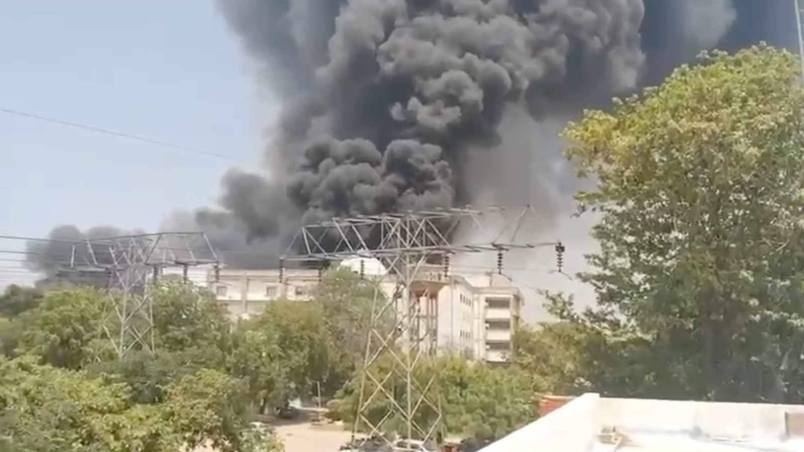 Moment when the Air India flight crashed in Ahmedabad minutes after take-off