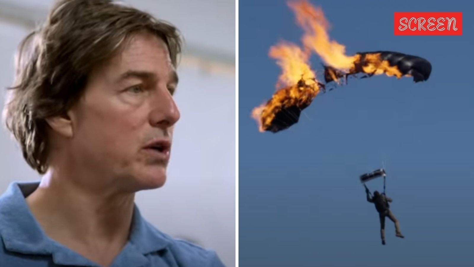 ‘Madman' Tom Cruise cheats death 16 times with a burning parachute, jumps from 7,500 feet in Mission Impossible BTS video. Watch