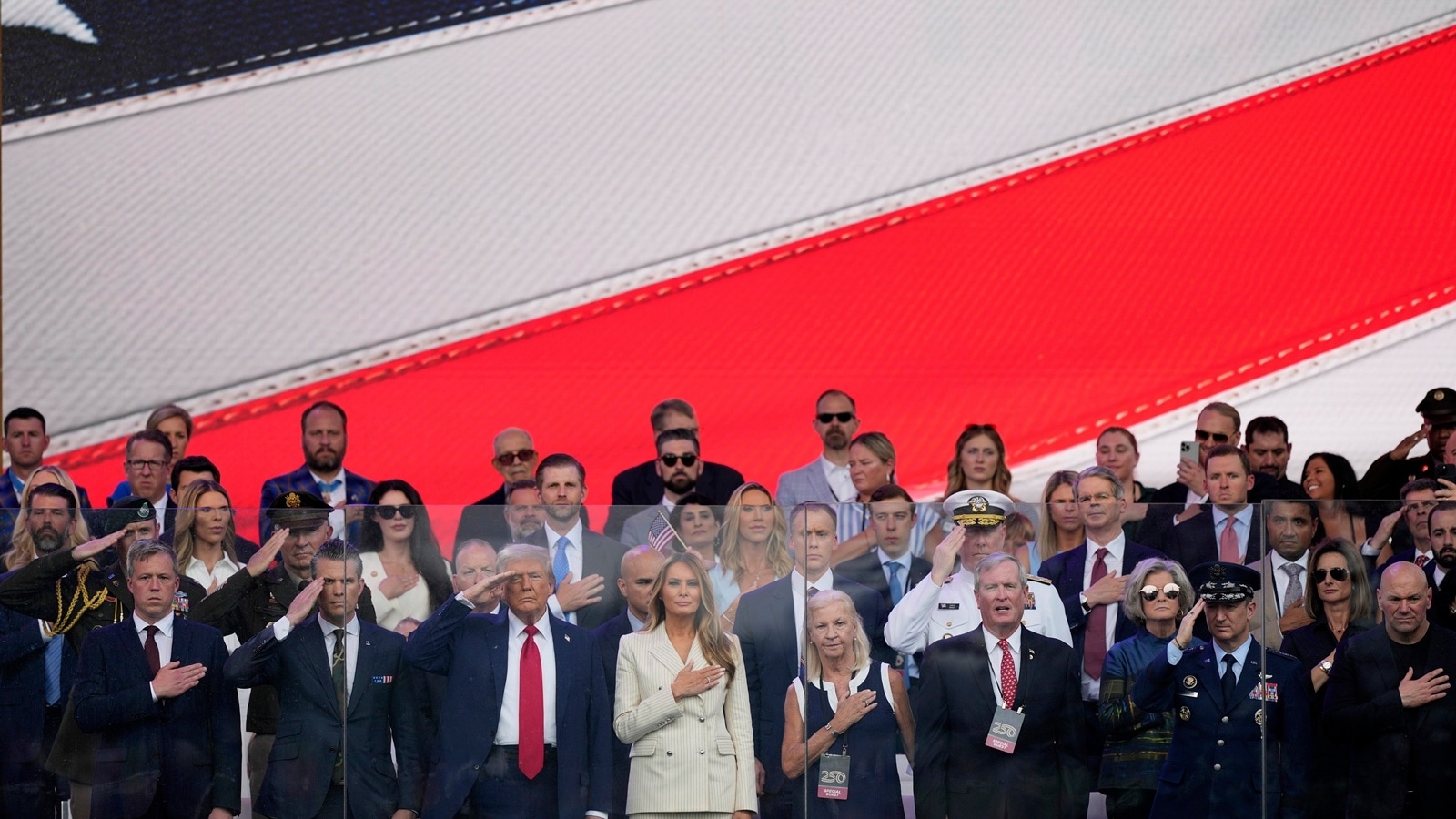 Trump addresses military parade as US Army celebrates 250th anniversary amid protests across America