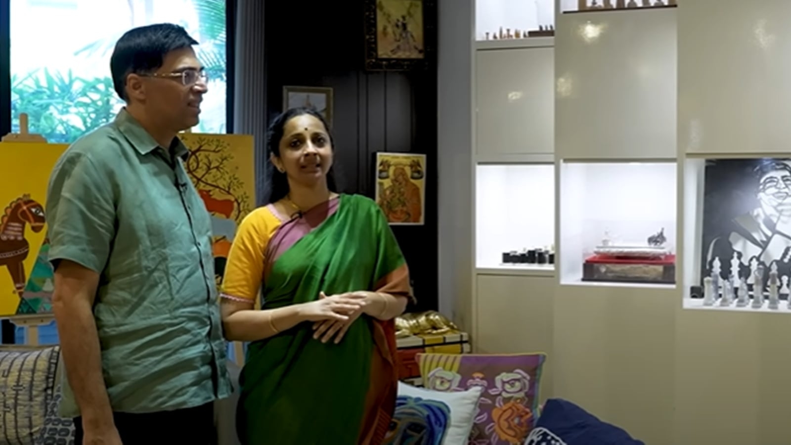 ‘My favourite is this 27 kg chess set…had to carry it all the way from Mexico': Inside the home of chess grandmaster Viswanathan Anand