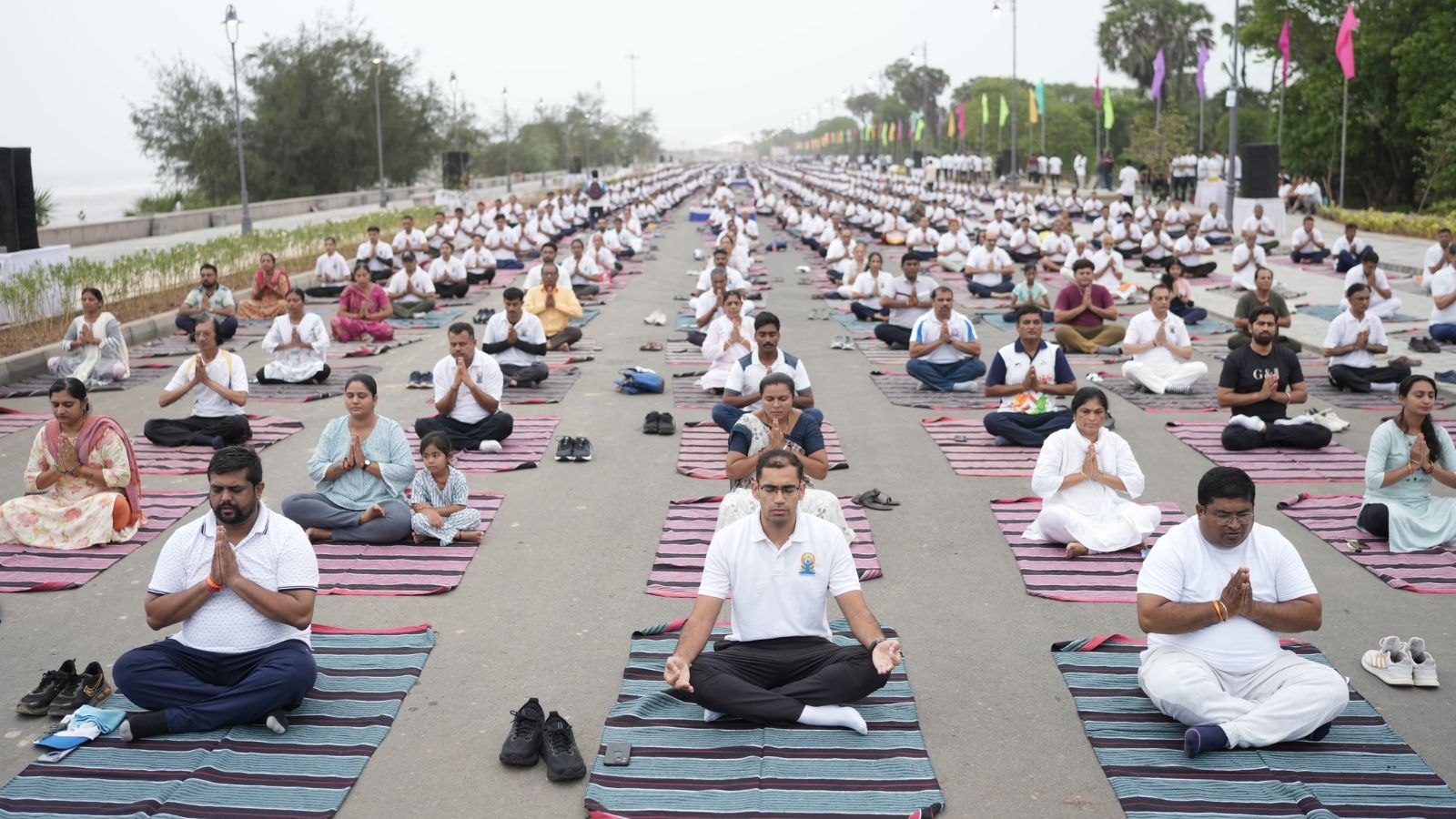 Air India Boeing crash: 2-minute silence observed on International Yoga Day event in Diu