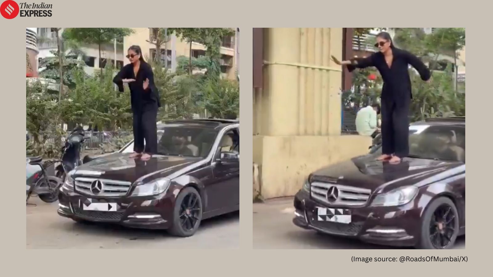 ‘Aura Farming' stunt on moving Mercedes lands Navi Mumbai YouTuber in legal trouble; driver had no license
