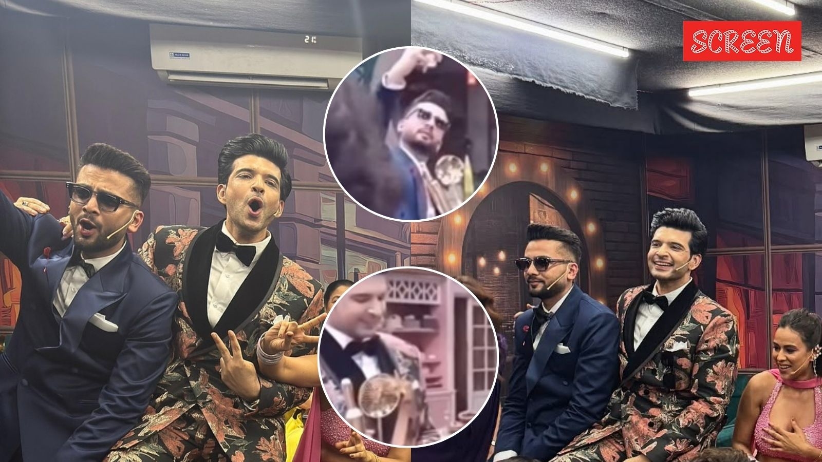 Karan Kundrra-Elvish Yadav seen holding winner trophies for Laughter Chefs Season 2 in leaked video. Watch