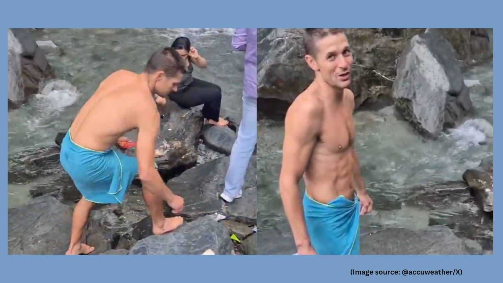 ‘I've no problem cleaning…': Foreigner picks up trash near Himachal waterfall, urges locals to keep it clean
