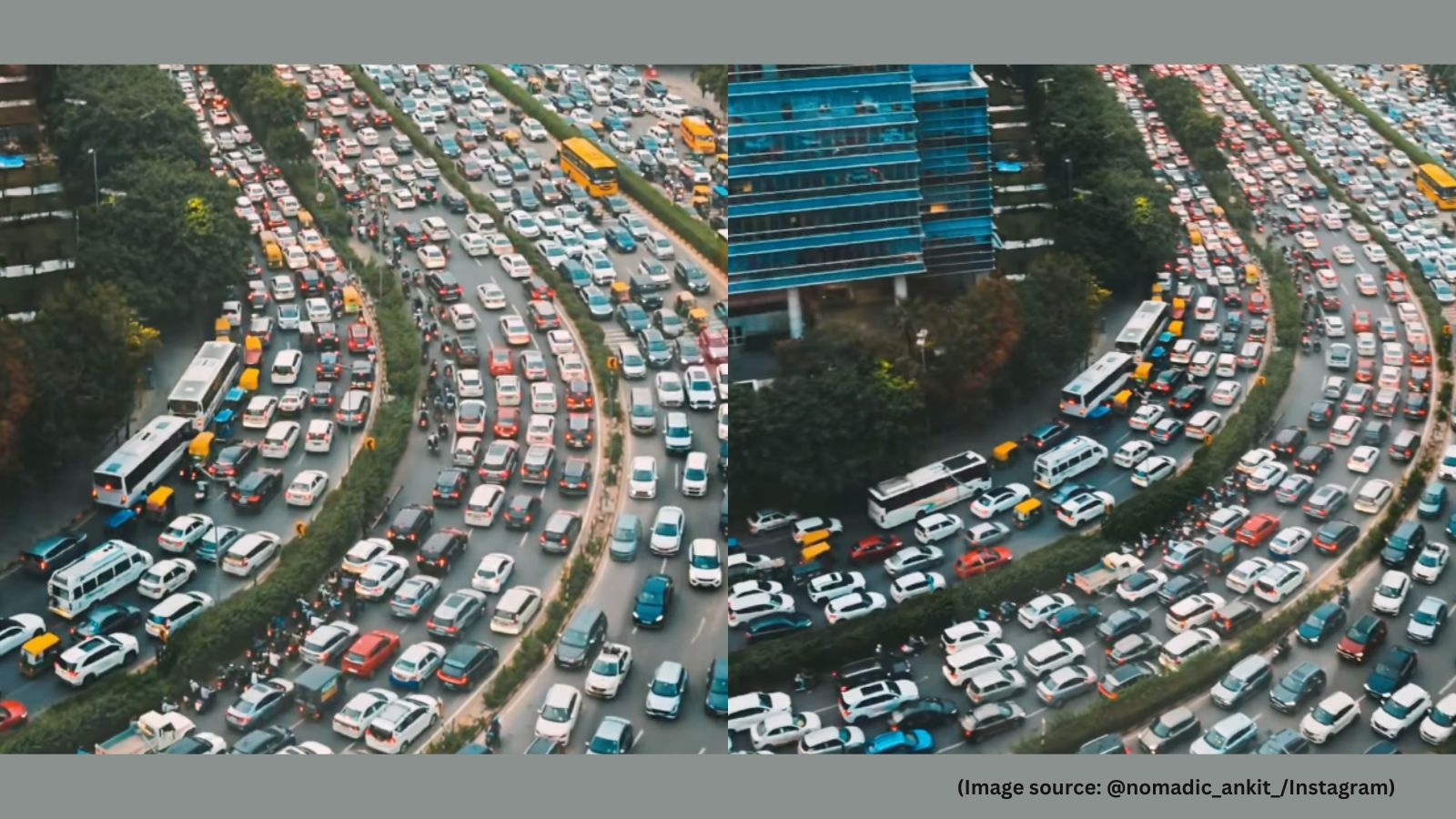 Hundreds of vehicles get stuck in massive traffic jam in Gurgaon, netizens compare it to Bengaluru