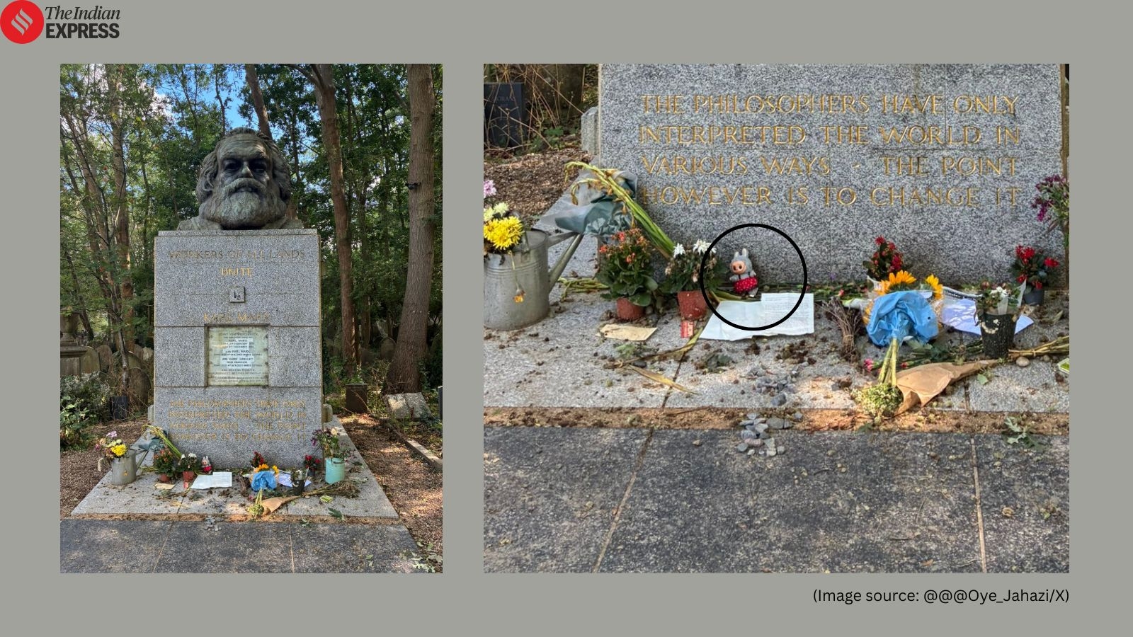 Karl Marx's grave gets a Labubu toy, Internet says, ‘just as God intended'