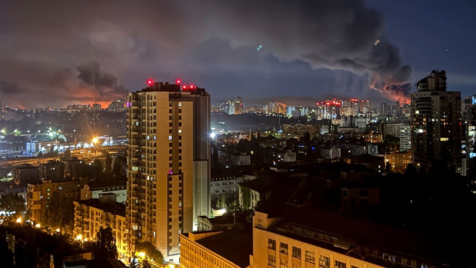 Russia launches largest missile and drone barrage on Kyiv since war in Ukraine began