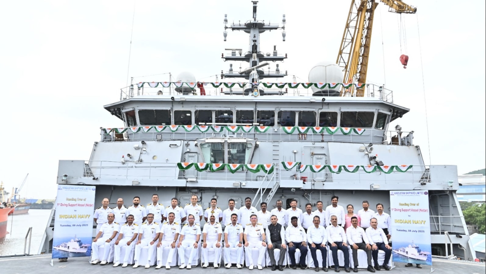 Indian Navy to commission first indigenous Diving Support Vessel Nistar to boost submarine support operations
