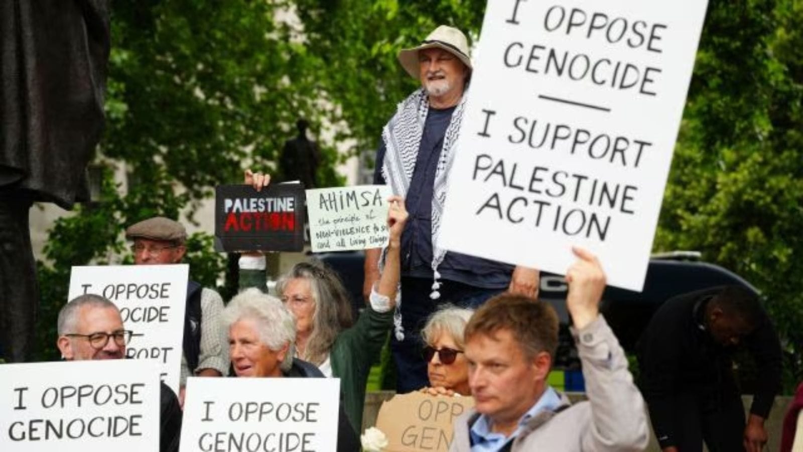 More than 40 arrested at London protest in support of banned group Palestine Action