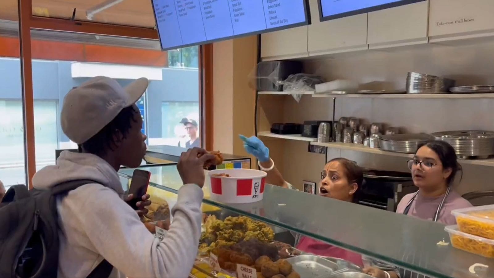 Viral video: Man eats KFC inside vegetarian restaurant run by ISKCON in London, sparks outrage