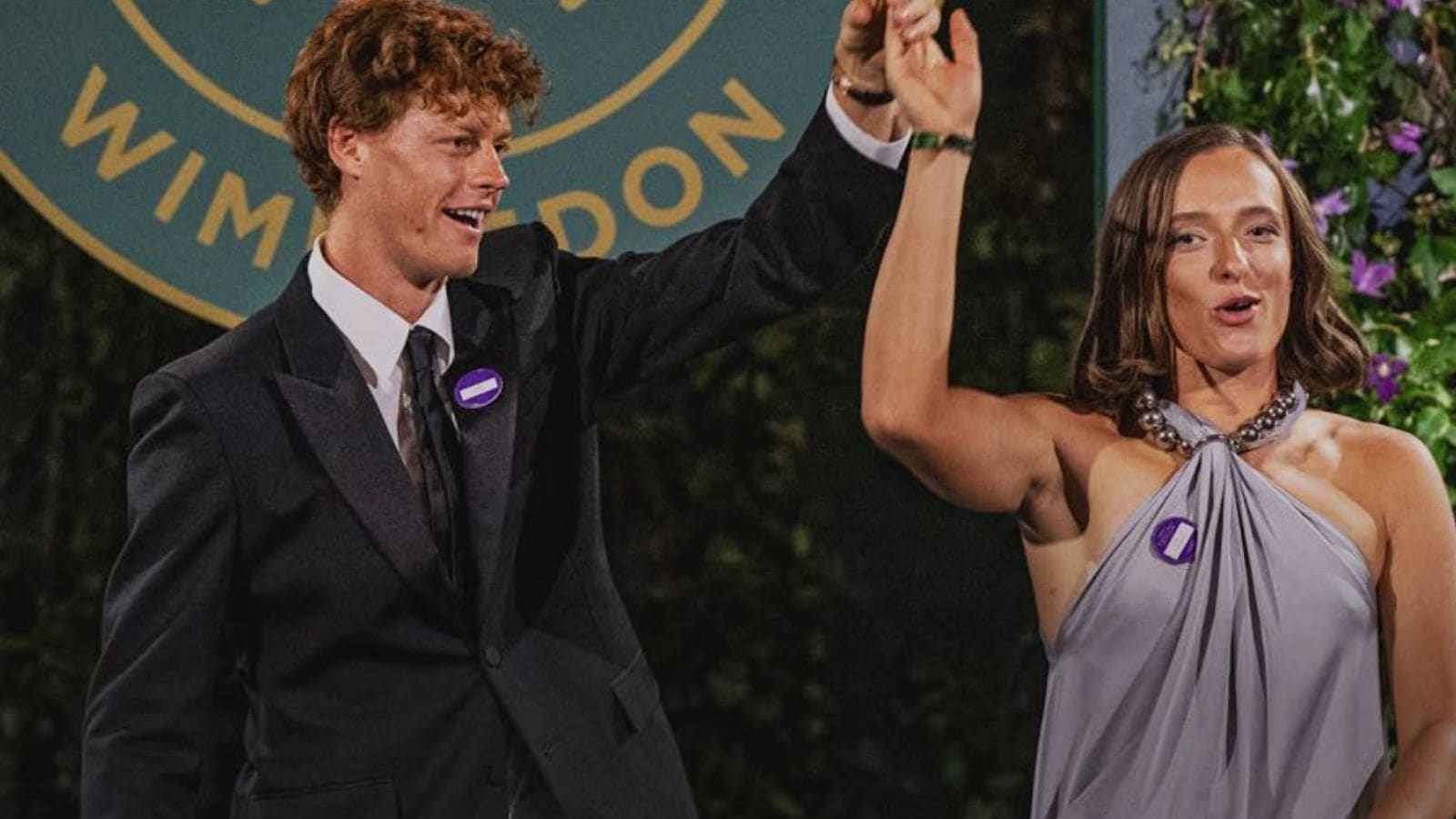 Who dressed Iga Swiatek at Wimbledon's The Champions' Dinner and who convinced Jannik Sinner to dance?