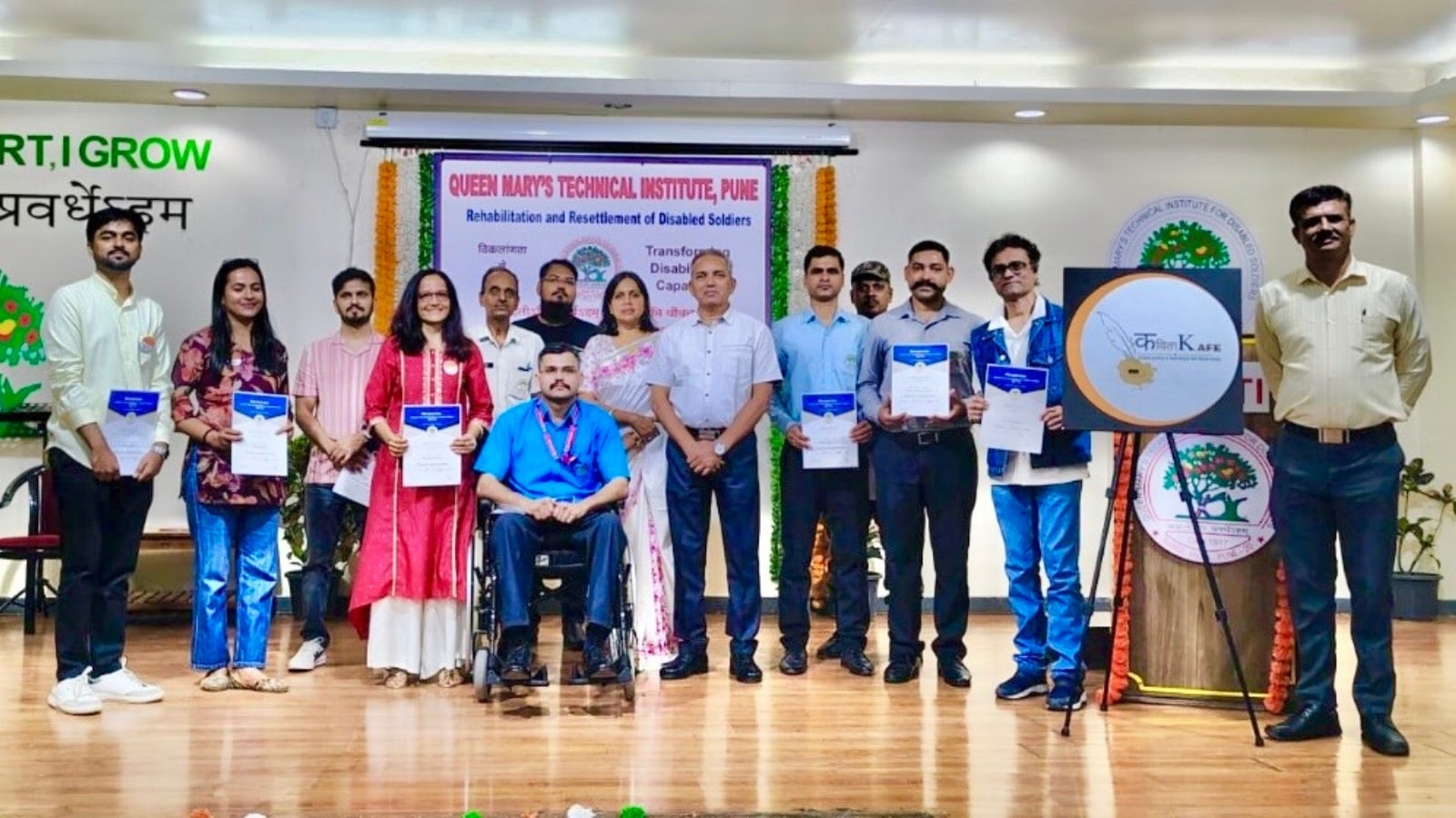Disabled soldiers recite verses of courage at Pune QMTI's first Kavi Sammelan
