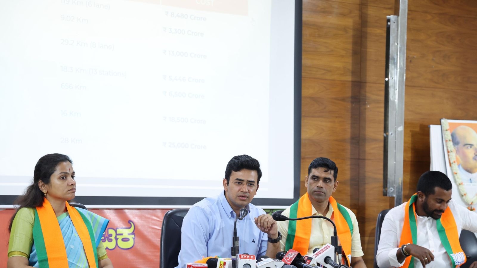 Tunnel road will serve only the millionaires of Sadashivanagar and Koramangala: MP Tejasvi Surya