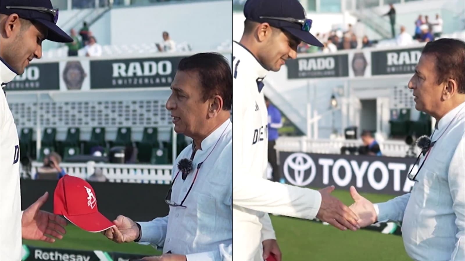 WATCH: Sunil Gavaskar presents Shubman Gill with signed cap & shirt in heartwarming gesture after stellar batting display
